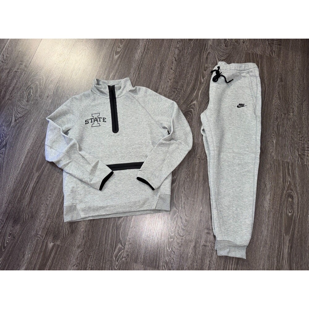 Mens L Nike Iowa State Cyclones Basketball Team Issue Tech Fleece Hoodie & Pants